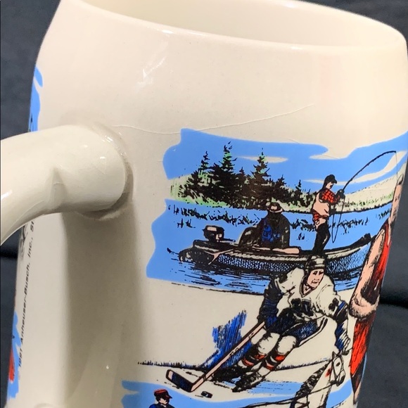 1991 Anheuser-Busch Illinois Sports Themed Ceramic Mug - Picture 7 of 11